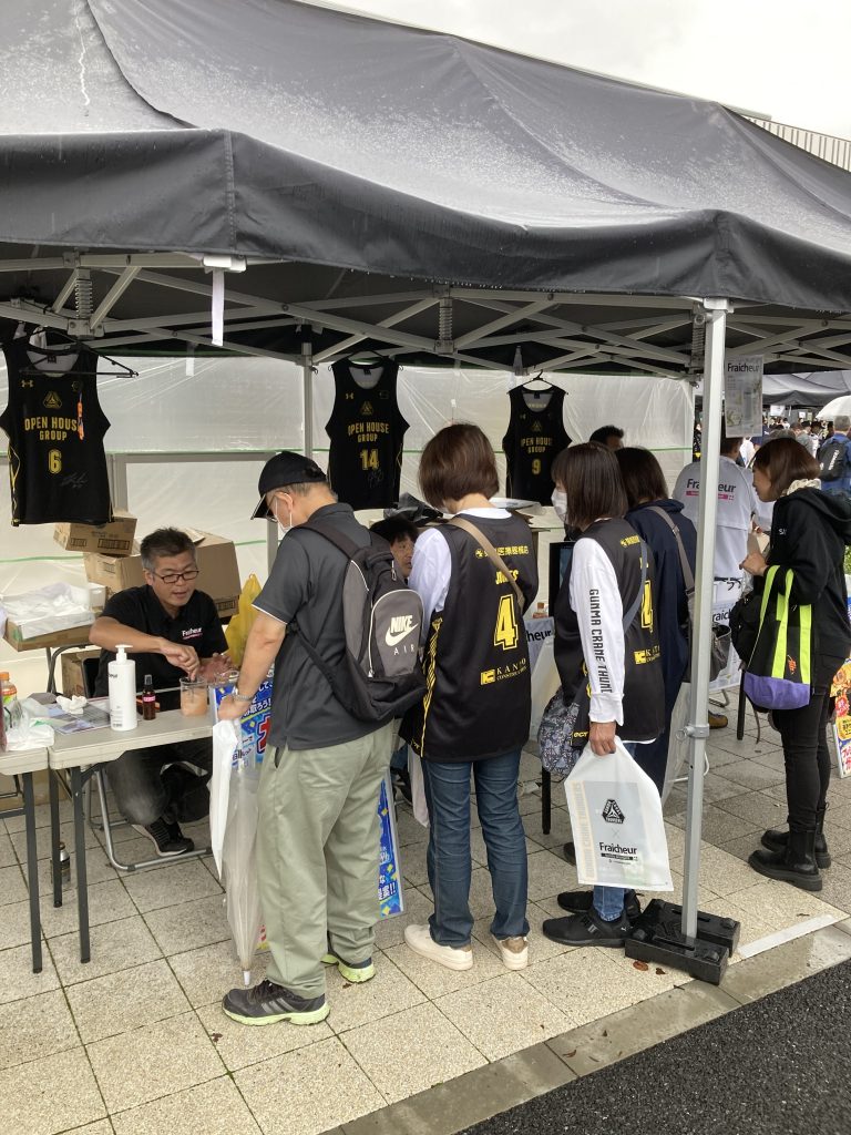 『群馬クレインサンダーズ公式戦のイベント』に出展しました